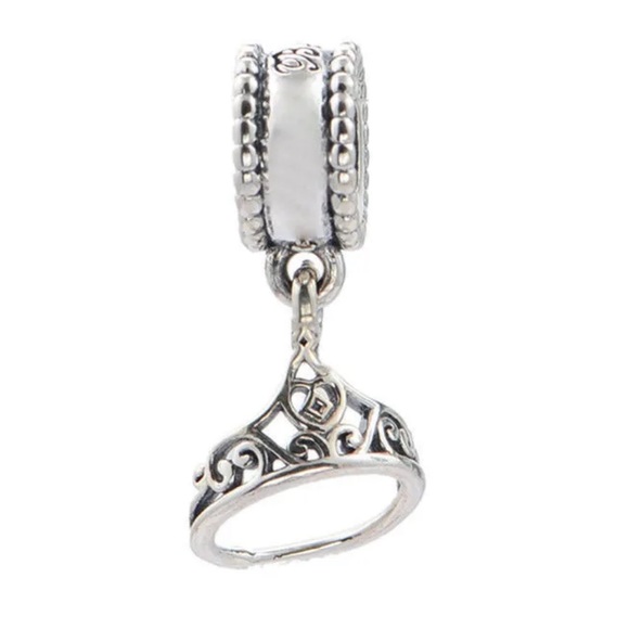 Pandora RARE Belle’s Tiara dangle charm - Picture 1 of 9